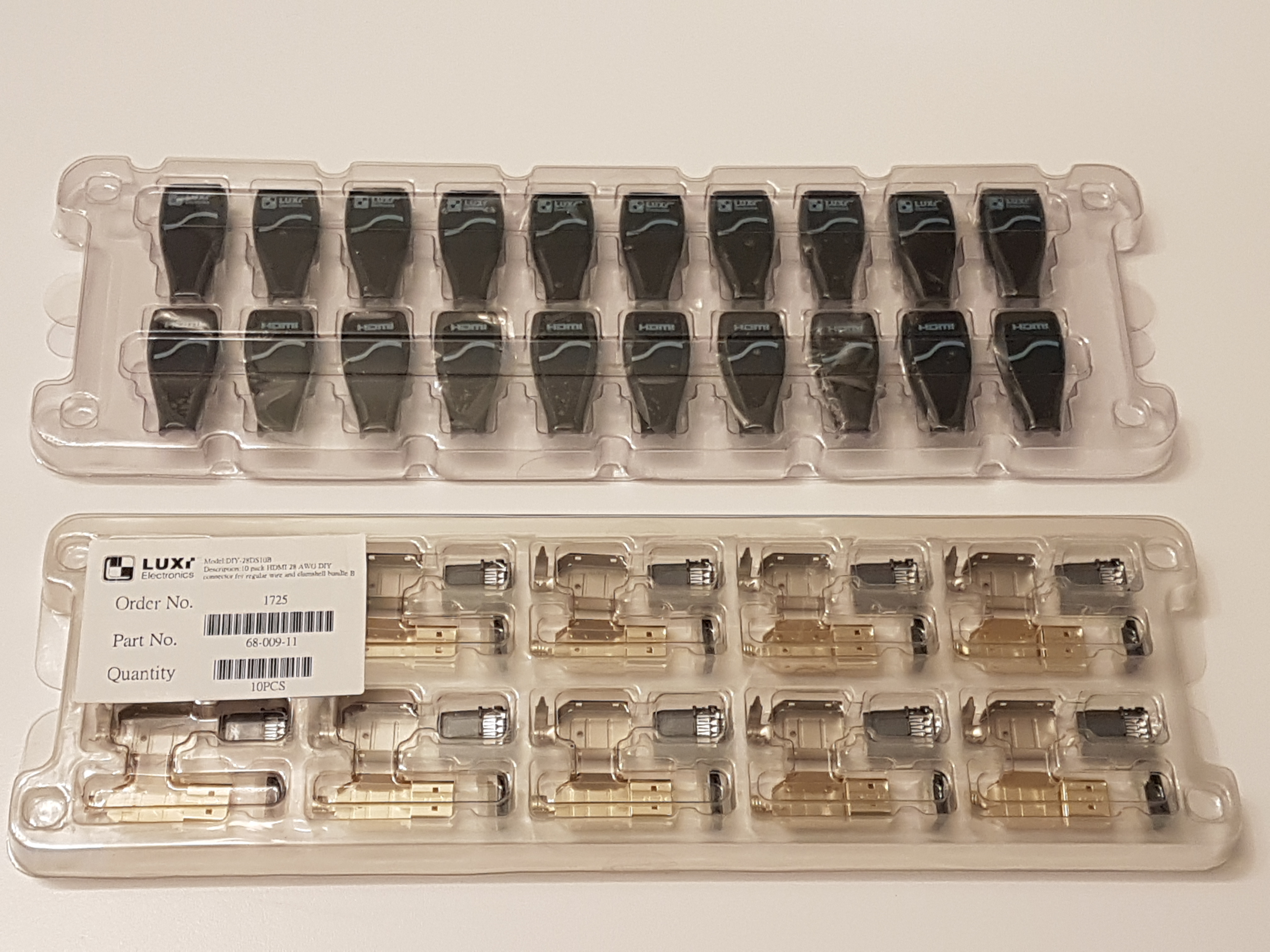 Connecteur HDMI 28-30 AWG 10pack